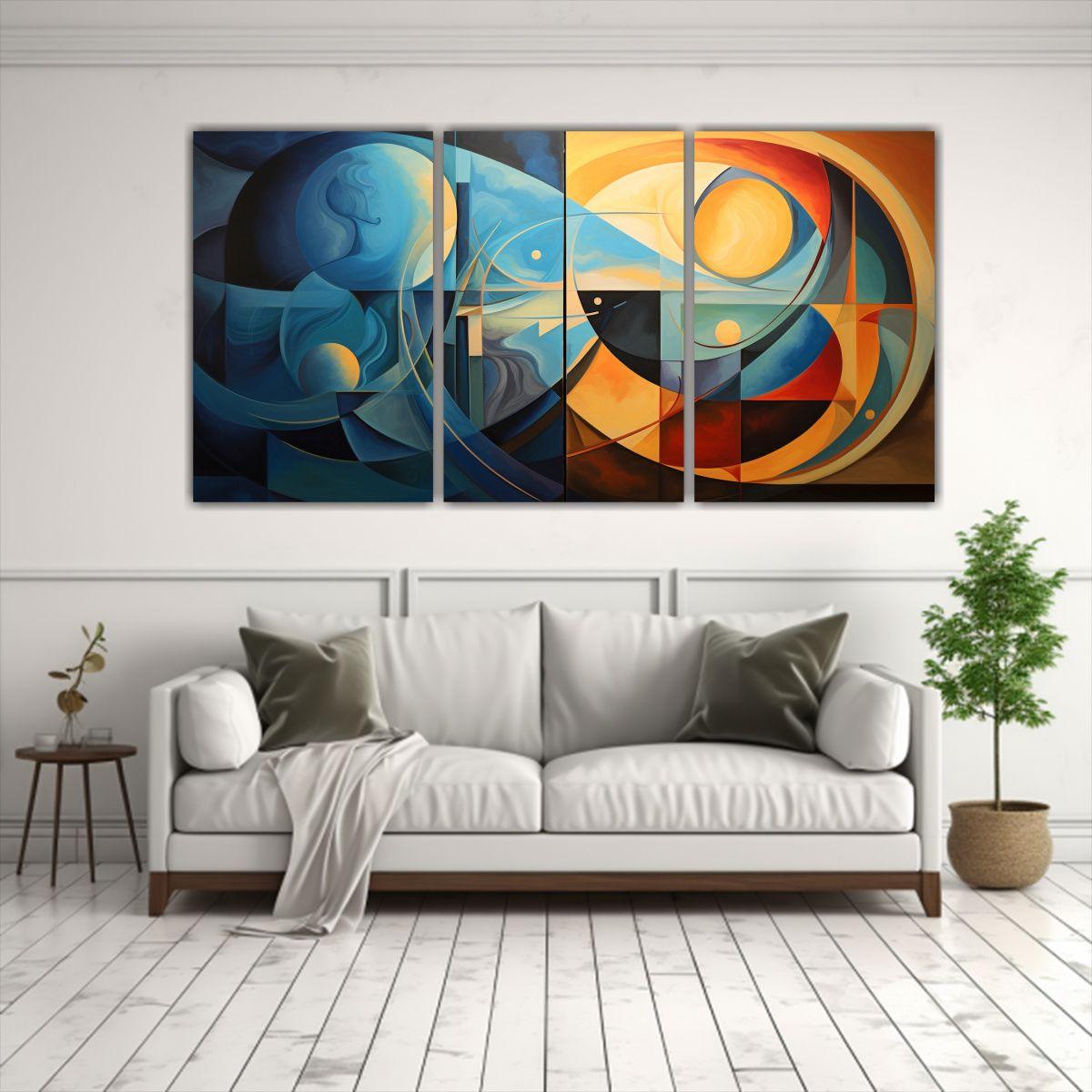 Pinturas Decorativas Vintage Tres Artes: Armonía 120x60 Cm-2