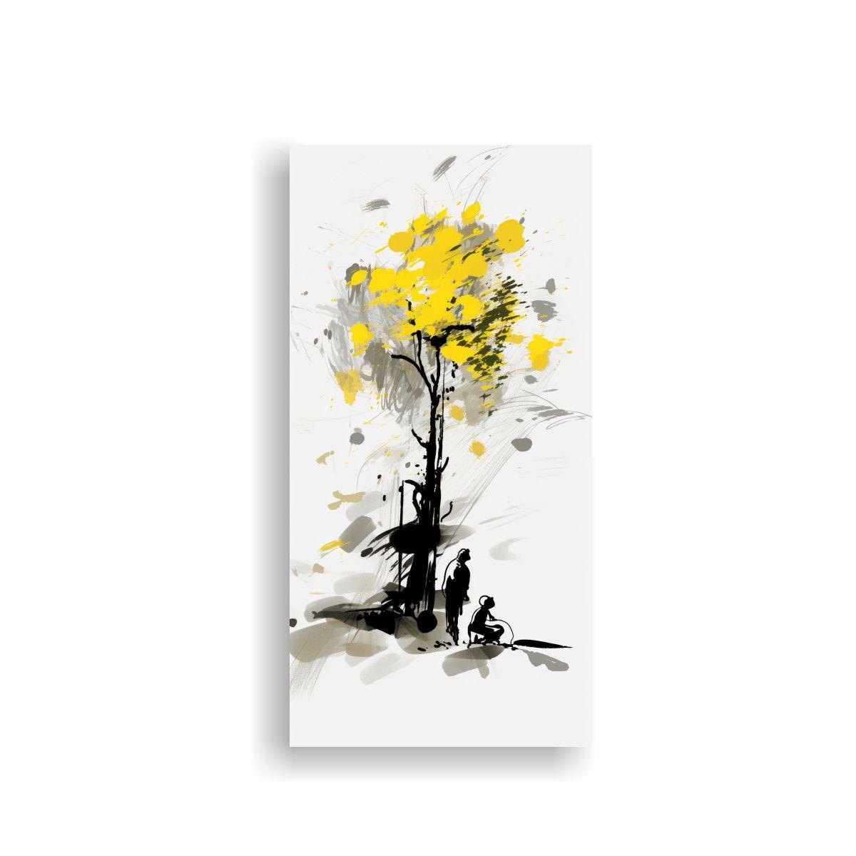 Espectacular Tela En Bastidor Estilo Minimalista 50x100cm-0