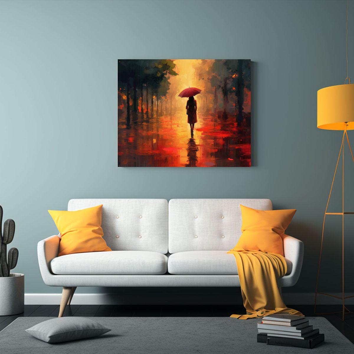 Pinturas Decorativas Con Un Paraguas En Arte Conceptual Mode 75x50cm-2