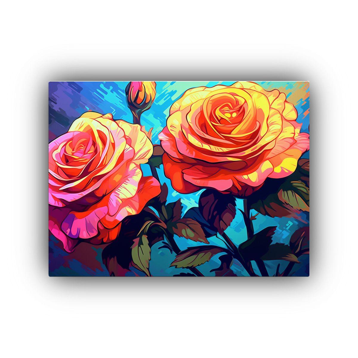 Cuadro De Tela Fotografía Protagonismo Stepanyan Rose Flowe 50x40cm-0