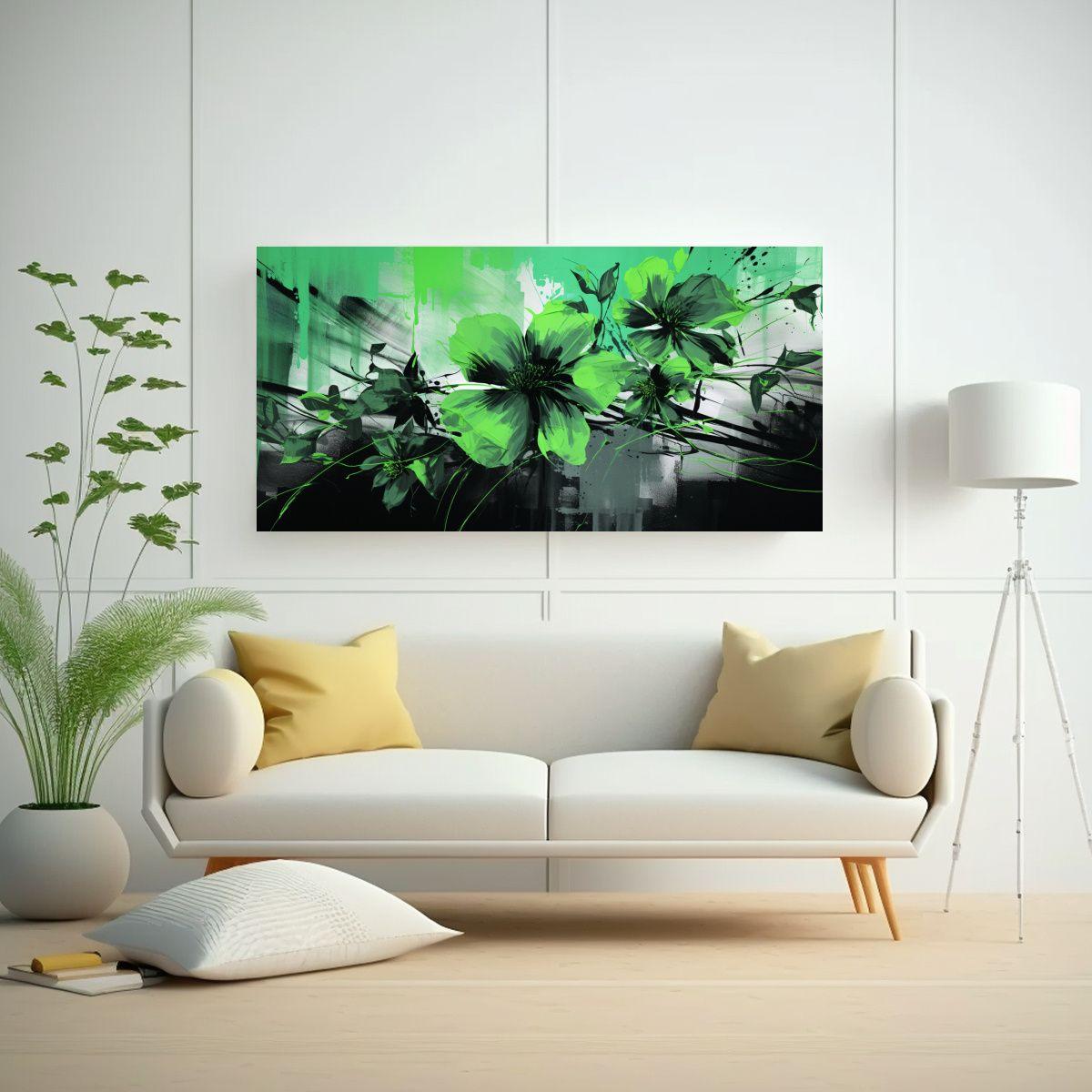 Pintura Decorativa Estilo Neonoir En Lienzo 40x20 Cm-2