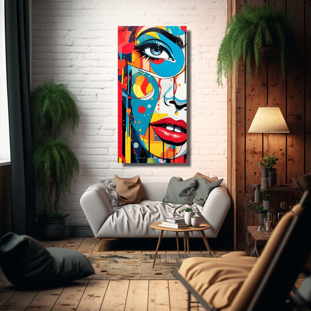 Pinturas Decorativas De Lienzo Vintage, Fusión 50x100 Cm-2