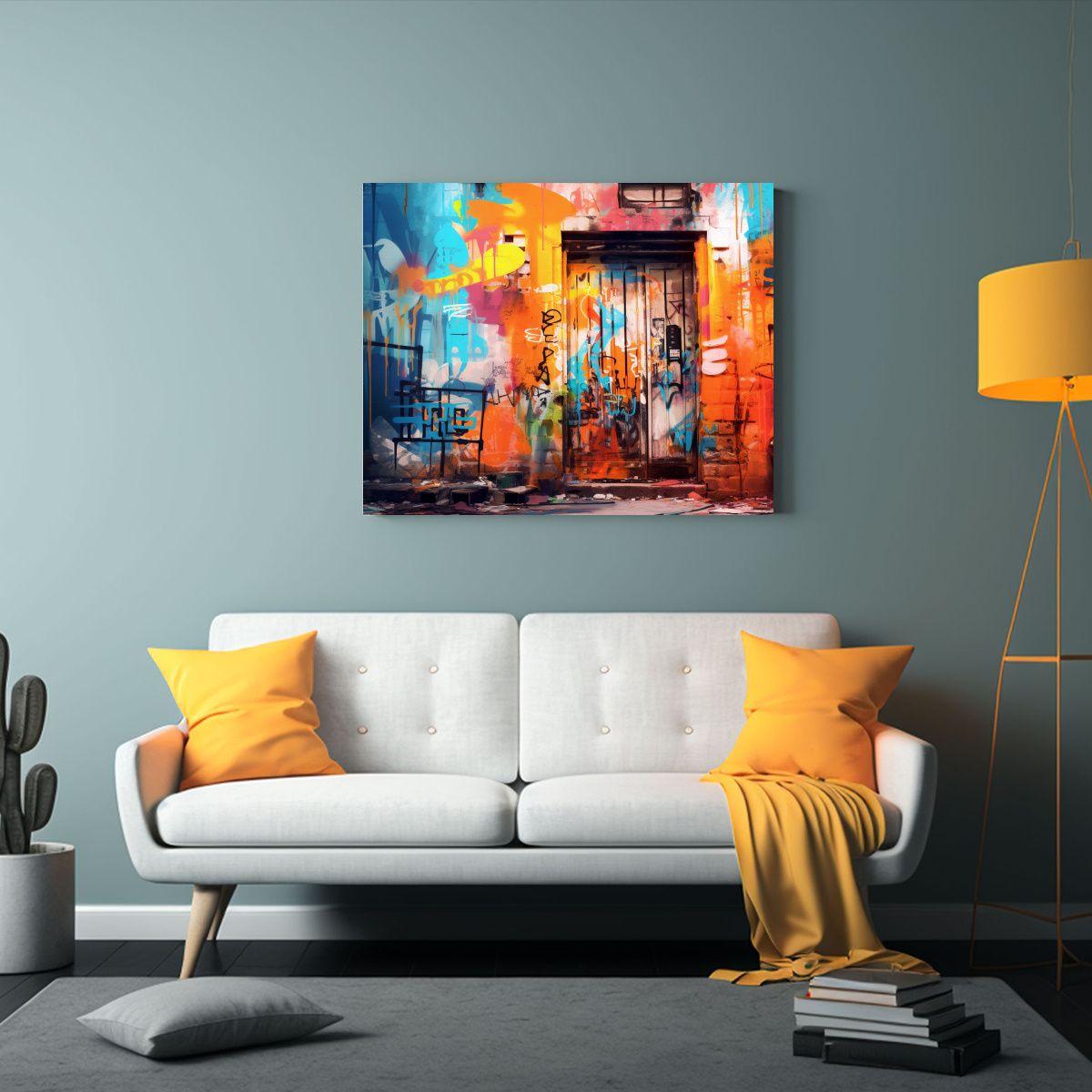 Pinturas Decorativas Inspiradas En Grafitis 30x20cm-2
