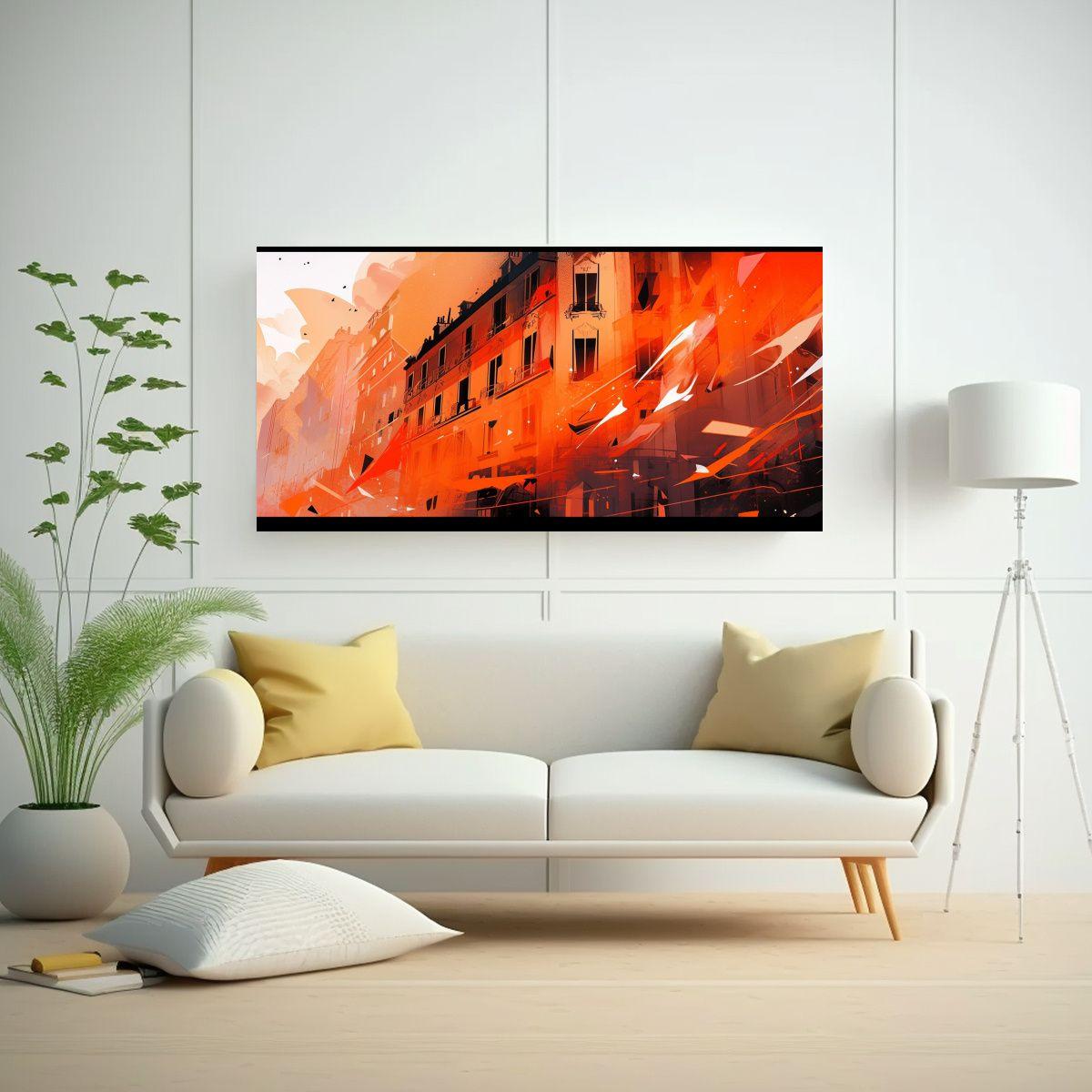 Cuadro Floral Intenso En Santiago, Chile En Colore 120x60cm-2