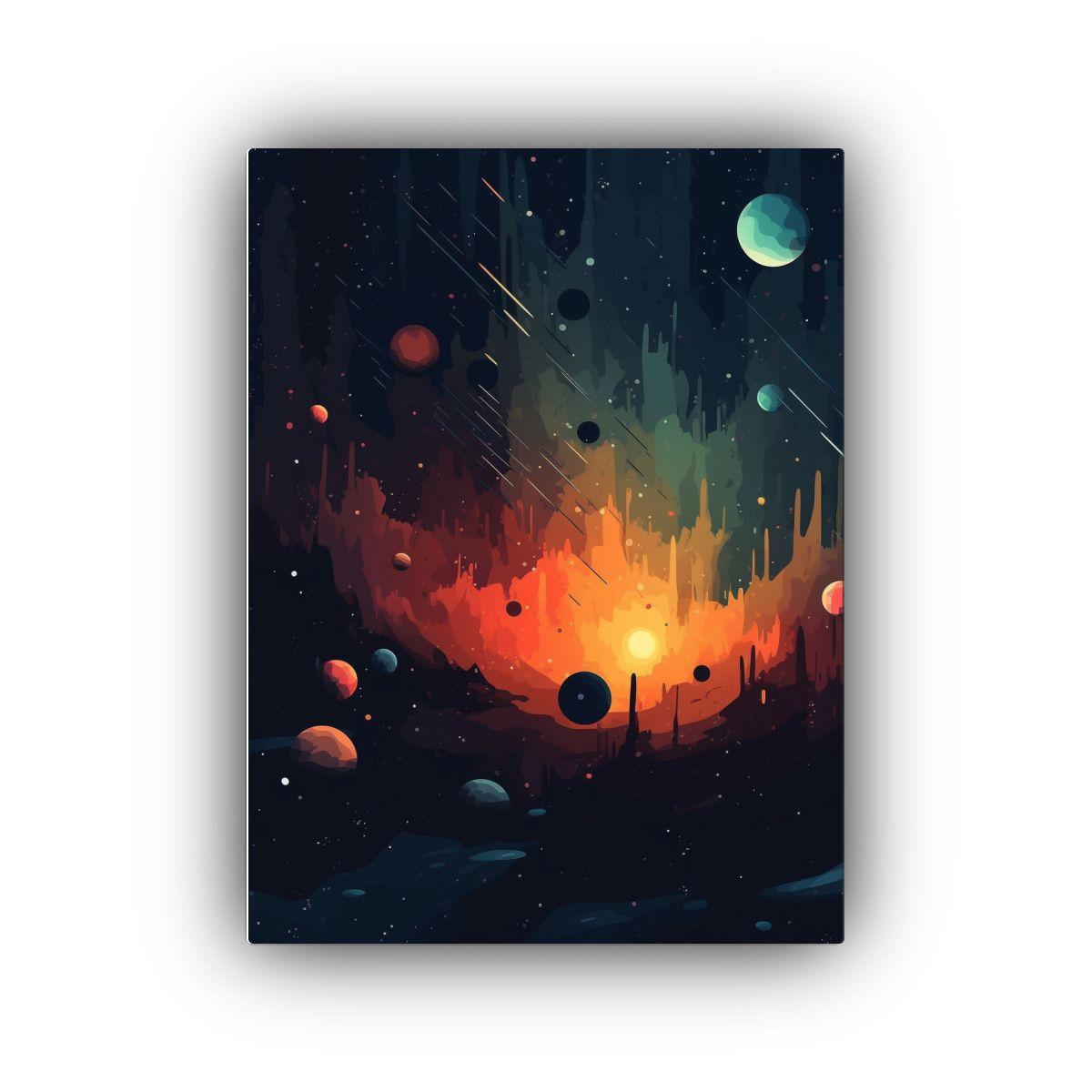 Pinturas Decorativas Abstractas 2D Con Fondo 30x40cm-0