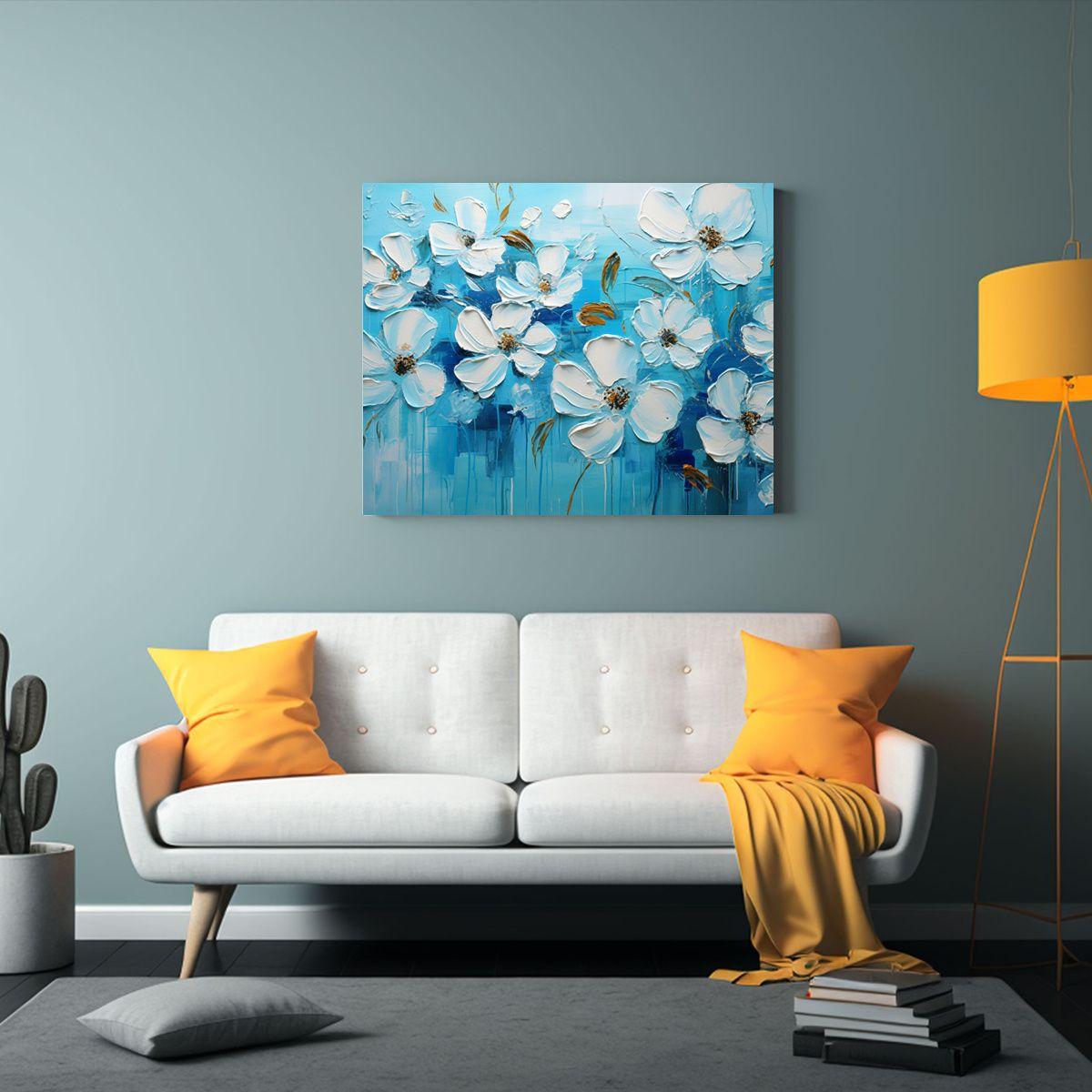 Cuadro Conceptual De Impacto Visual: Pintura En Lienzo De Fl 50x40cm-2
