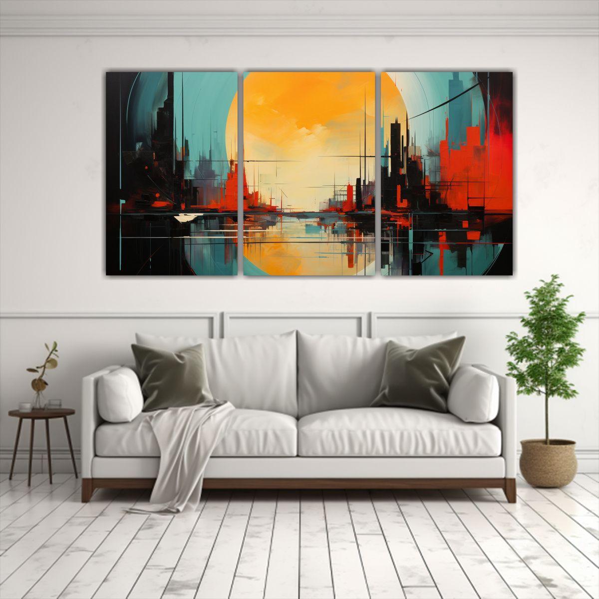 Tres Lienzos De Tela Tela Sublimada Arte 120x60 Cm-2