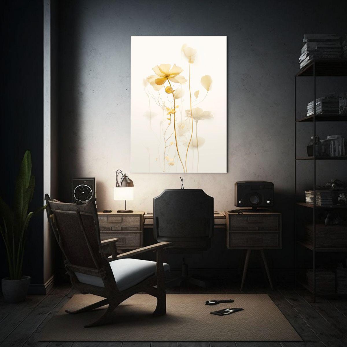 Cuadro Tonos Estético Li Relajante Amarillo 50x75cm-2