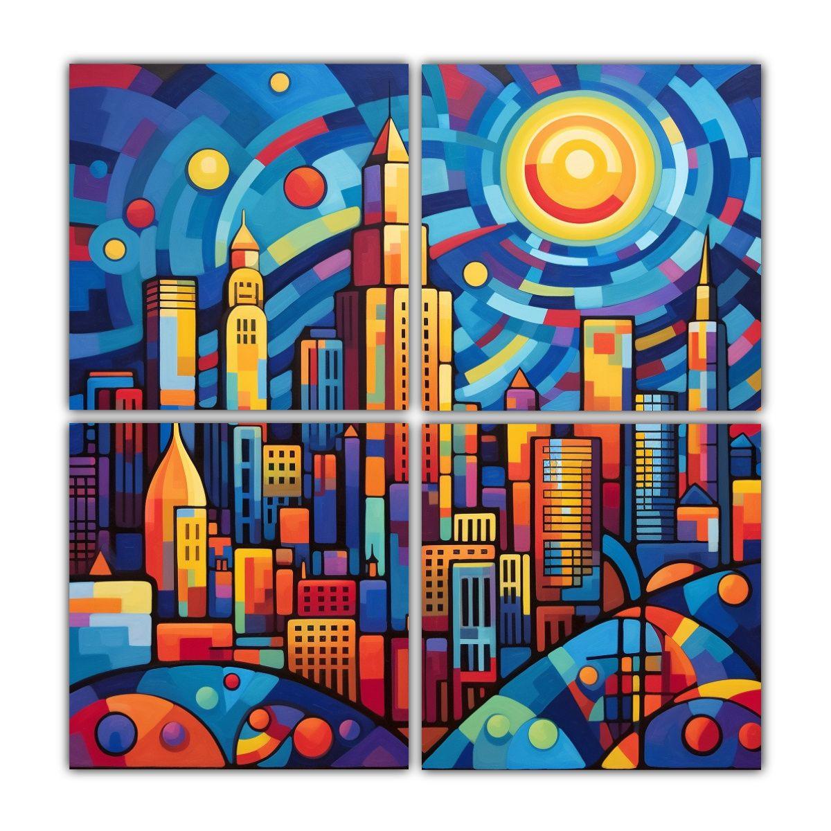 Pintura Estilo Wassily Kandinsky En Columbus Ohio 200x200 Cm-0