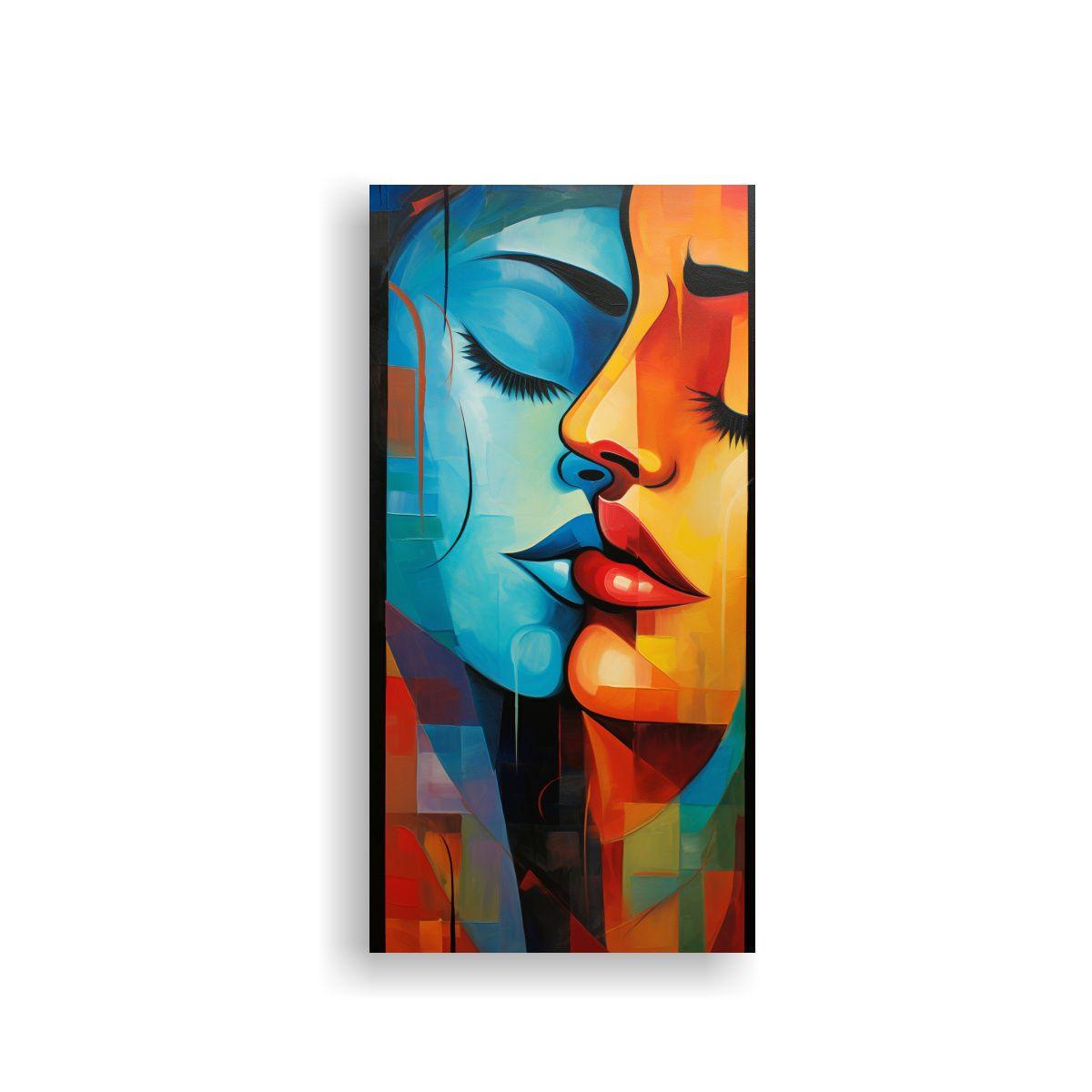 Pinturas Abstractas Con Composición De Colores 40x80cm-0
