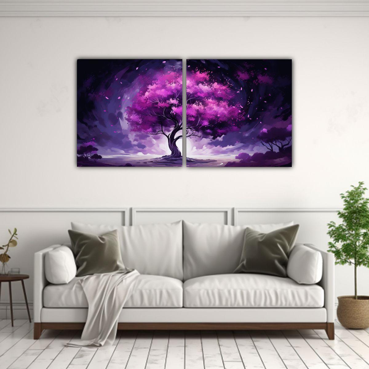 Pinturas De Lienzo De Dos Lienzos Inspiración 160x80 Cm-2
