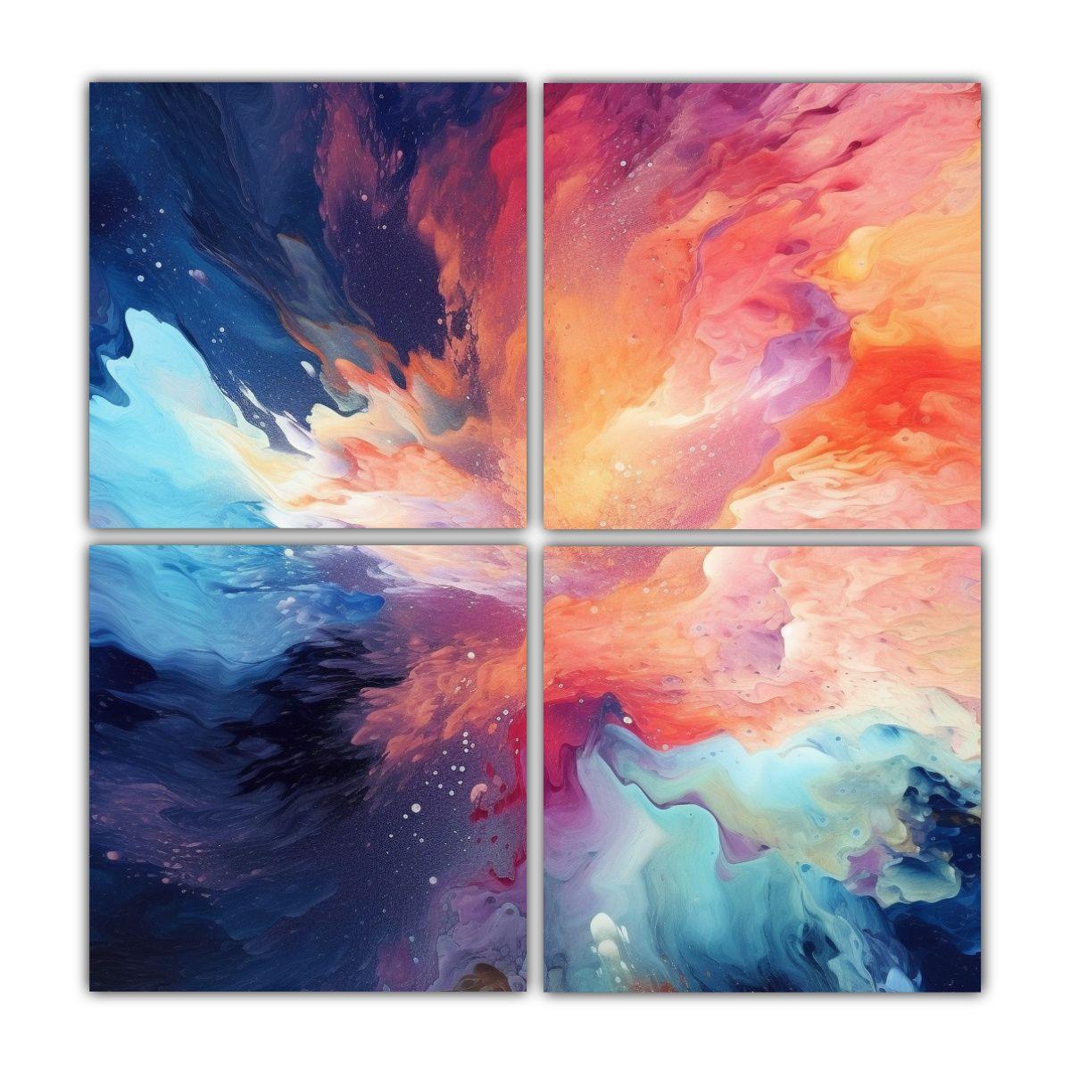 Cuatro Artes Pinturas Decorativas Celestiales 180x180 Cm-0