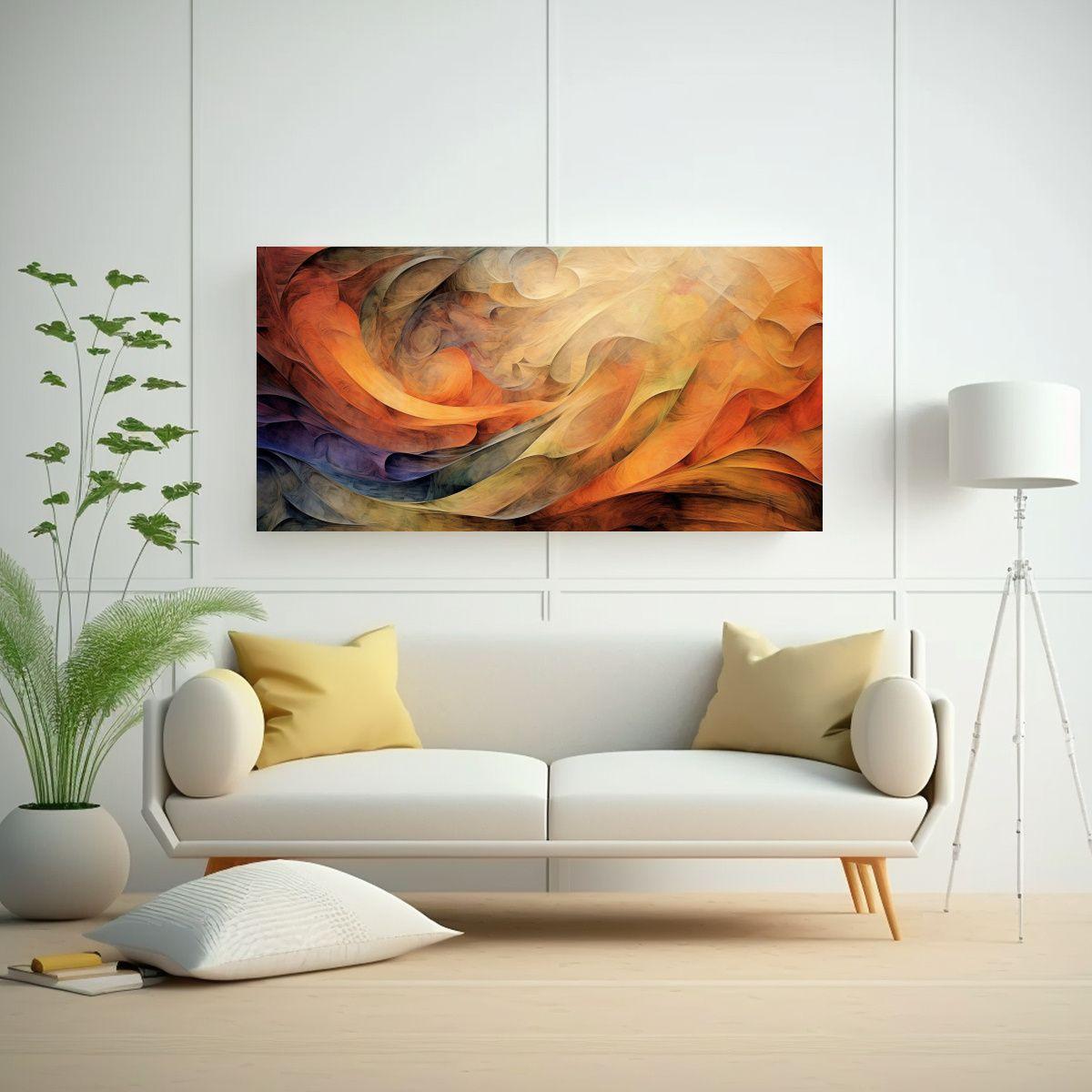 Venta Cuadros Abstractos Multicolor 100x50cm-2