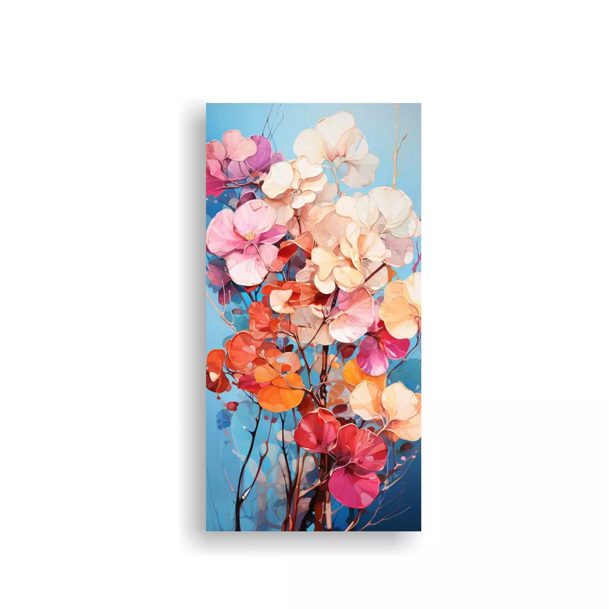 Cuadro Tela Vintage árbol Aspen Vibrantes 30x60cm-0