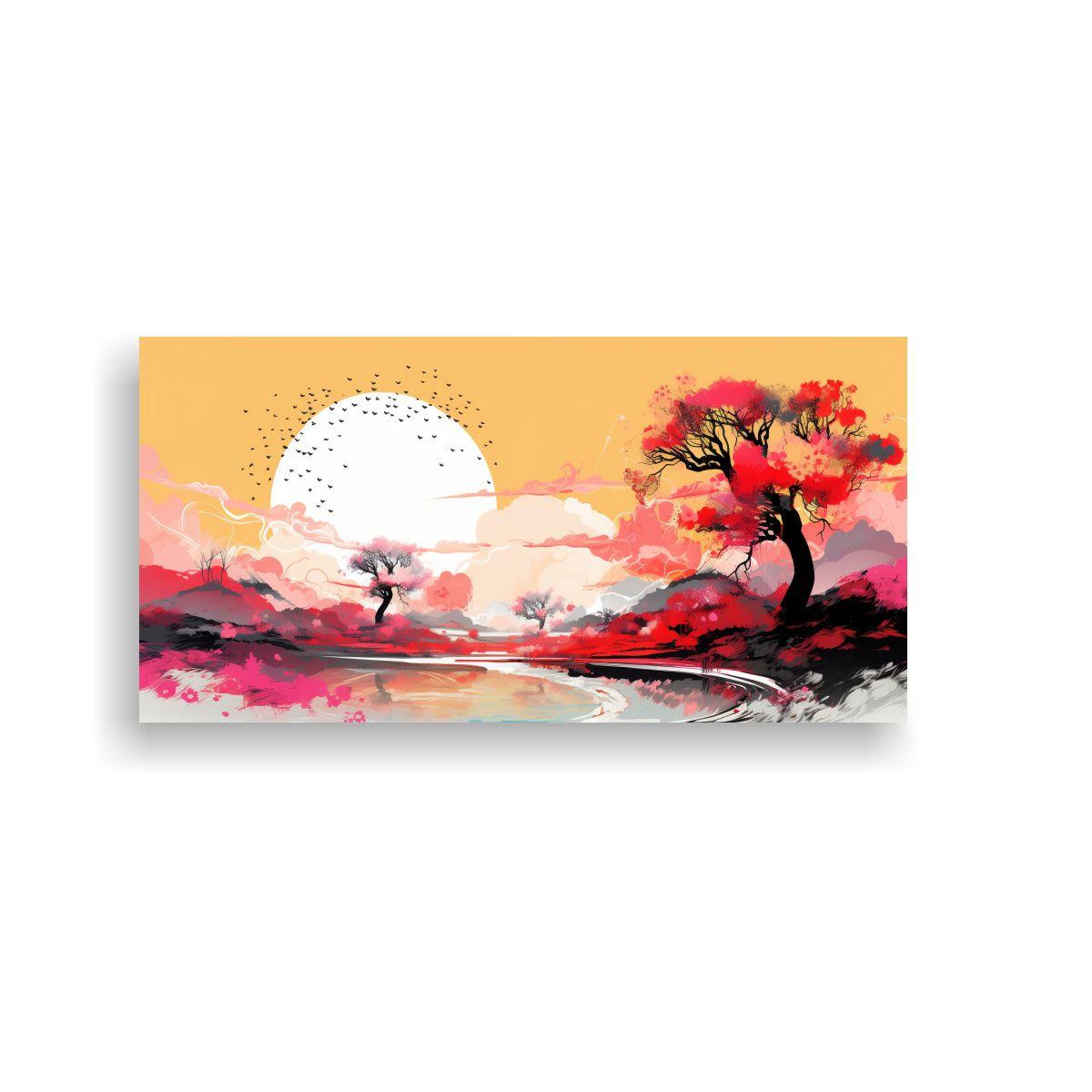 Pinturas De Decoración Fine Art Vintage Paisaje 80x40cm-0