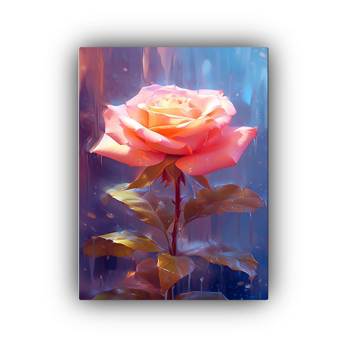 Arte Forma Impresionante Cuadro Rosa En Estilo De 80x120cm-0