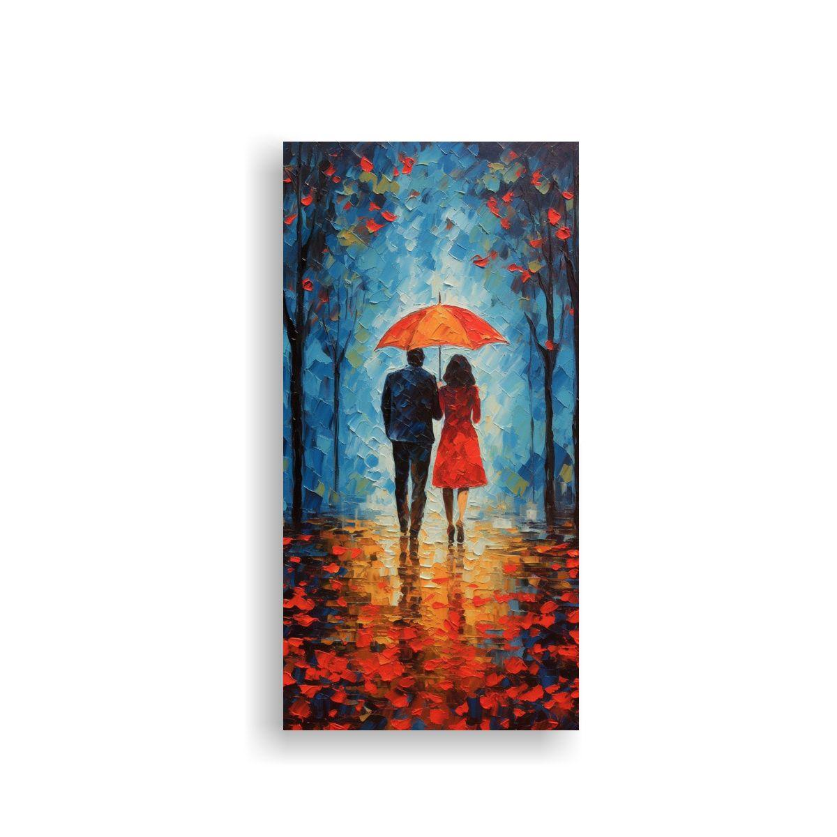 Pinturas Decorativas De Lienzo Conceptual: Pareja 50x100cm-0
