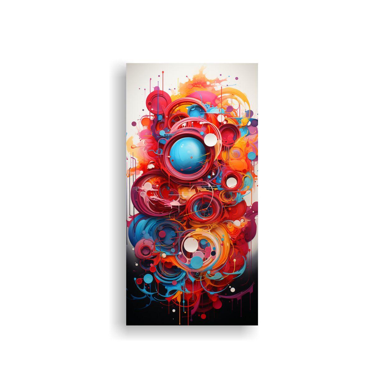 Cuadro Abstracto Forma Fantástica Para 50x100cm-0
