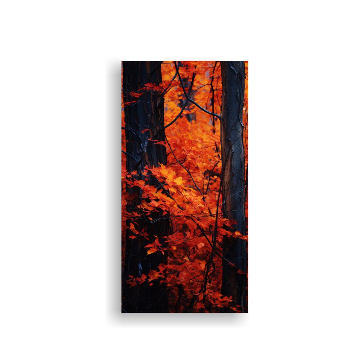 Pintura En Bastidor Otoño Abstracción 80x160cm-0