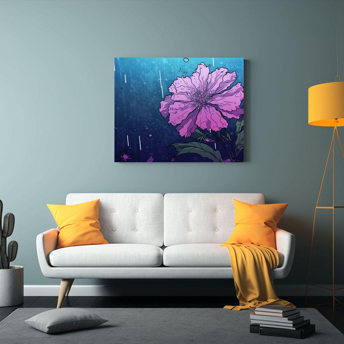 Pintura Decorativa De Alta Calidad Con Estilo De Tinta De Fl 40x30cm-2