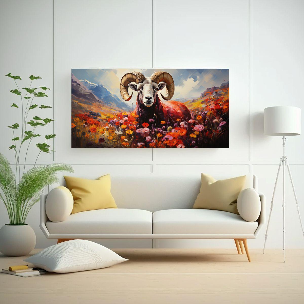 Pintura Al Estilo óleo Intensa Estilo Tejón 100x50cm-2