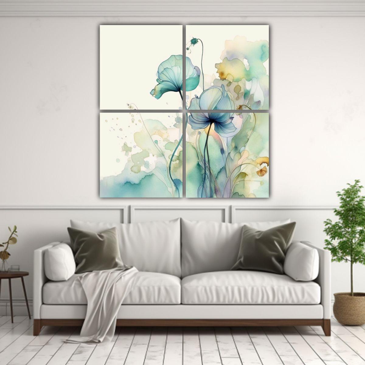 Cuadro De Lienzo Creativo Y Delicado Con Pintura 180x180 Cm-2