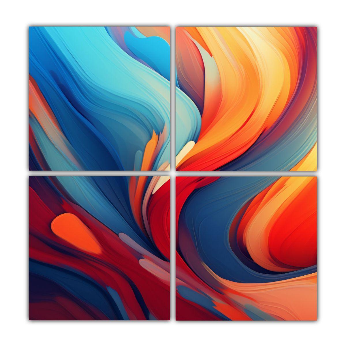 Pinturas Decorativas Intensas Para Paredes 140x140 Cm-0