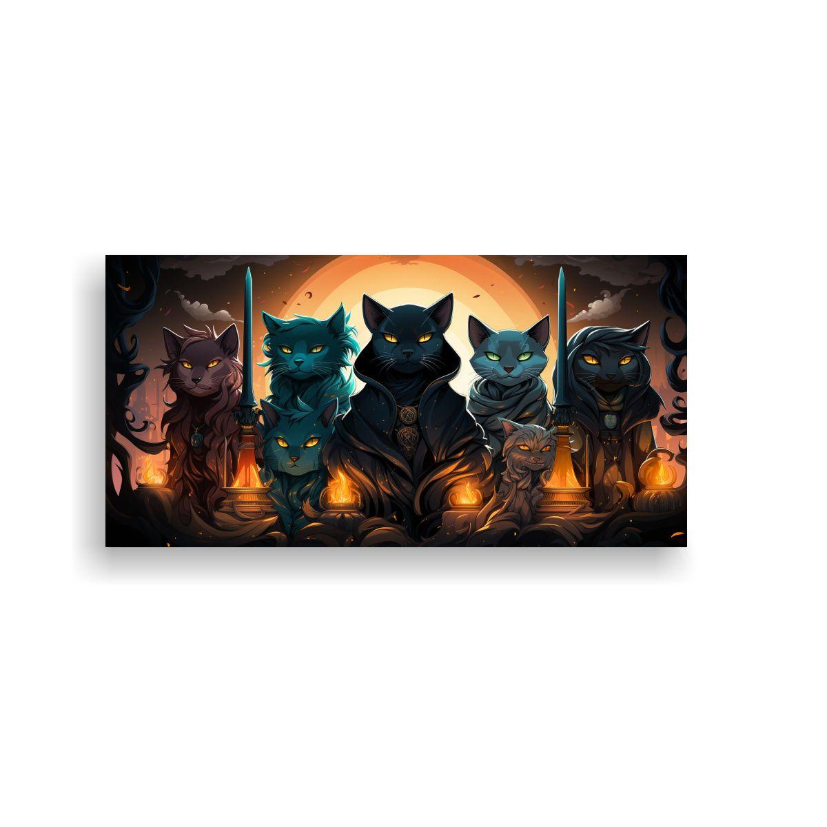 Cuadros Abstractos De Gatos De Homestuck: 160x80cm-0