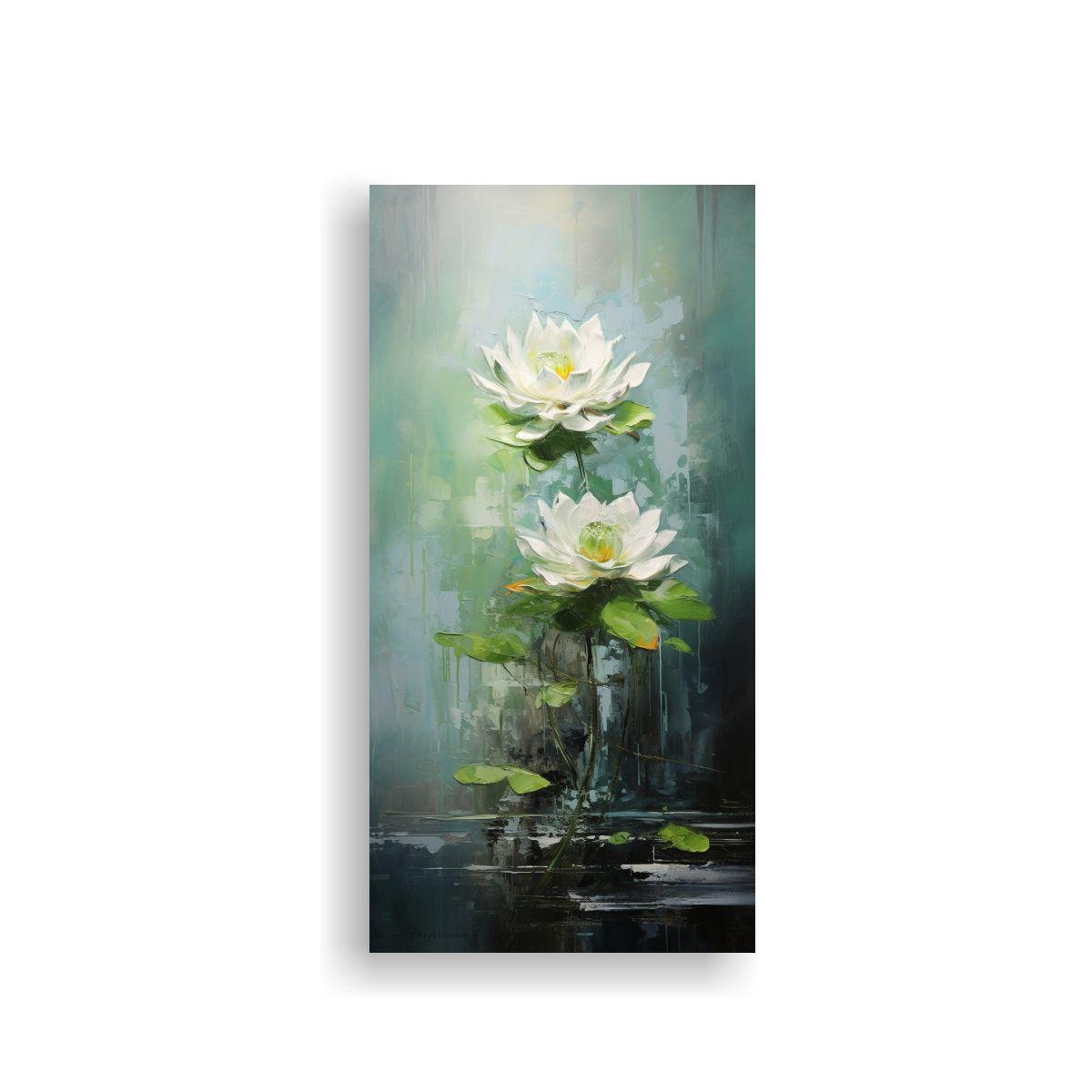 Lienzo Conceptual Personalidad De Pintura De Loto 40x80cm-0