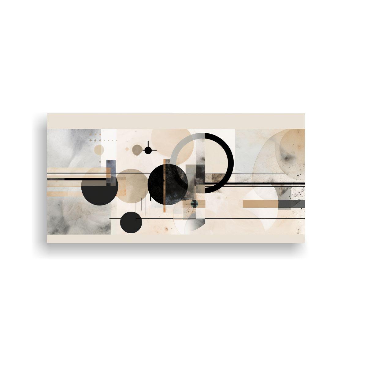 Pintura Abstracta Elegante Y Moderna Con Finas 60x30cm-0