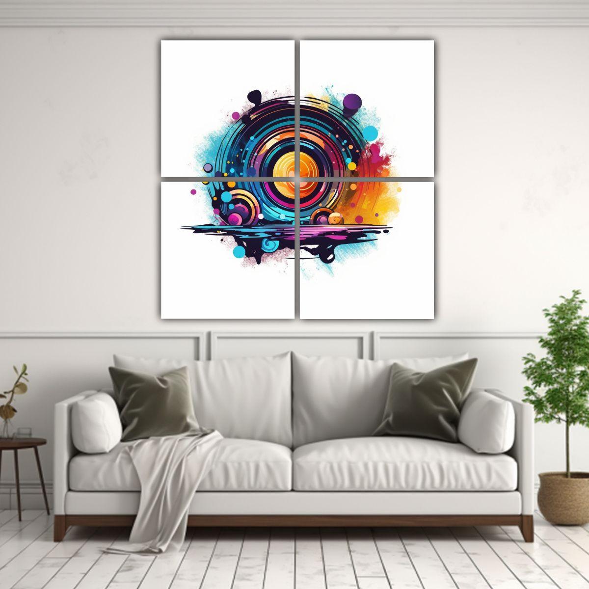 Cuadros Decorativos Multimedia De Impacto Visual 160x160 Cm-2