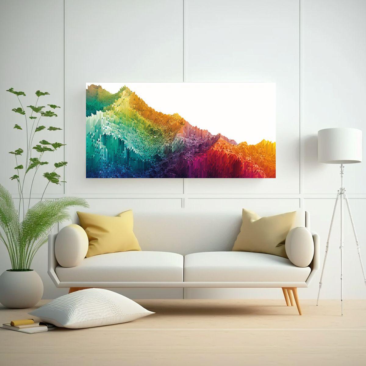 Cuadros Decorativos Líneas Delgadas Para Sala 80x40cm-2