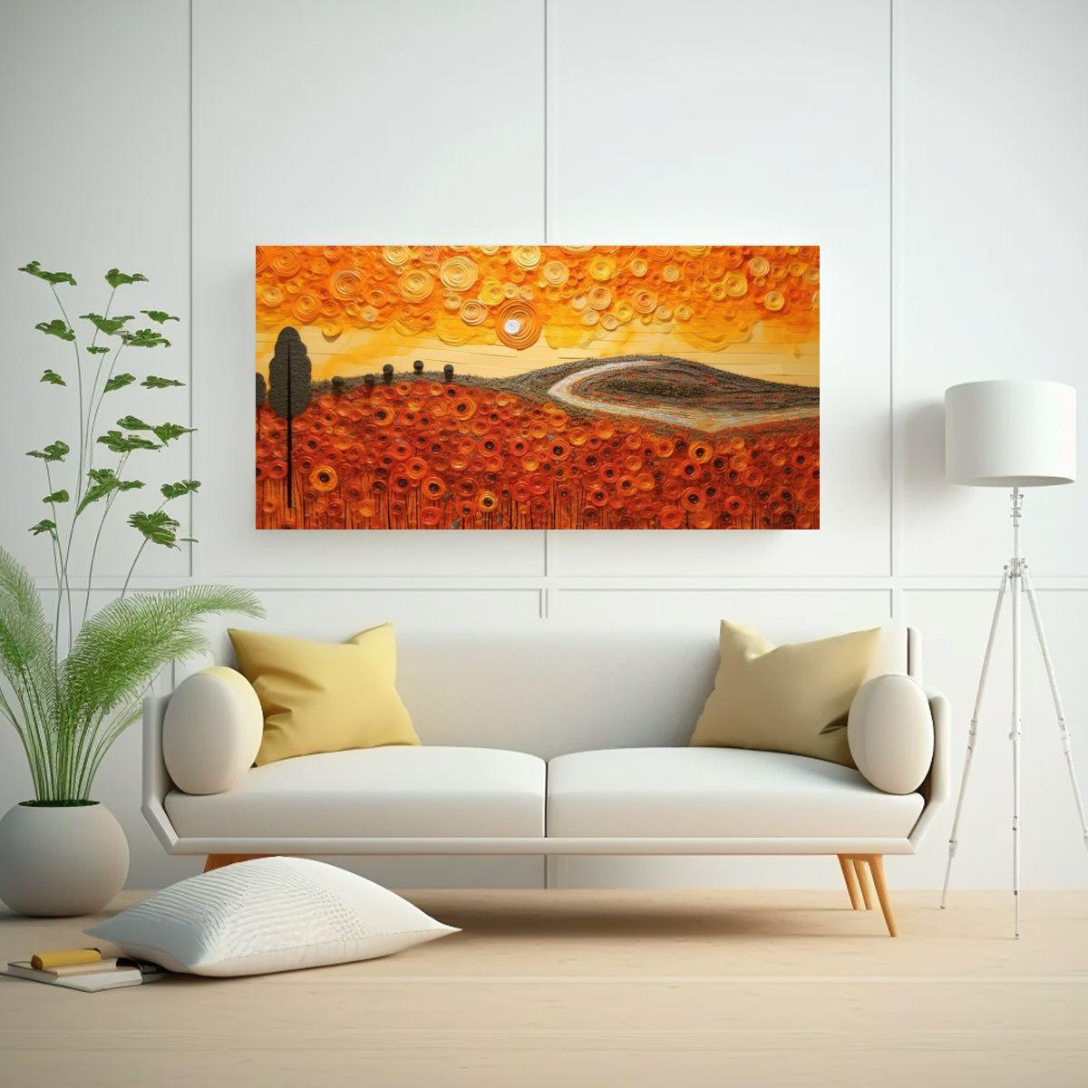 Cuadro Decorativo Tridimensional Con Lentejuelas 140x70cm-2