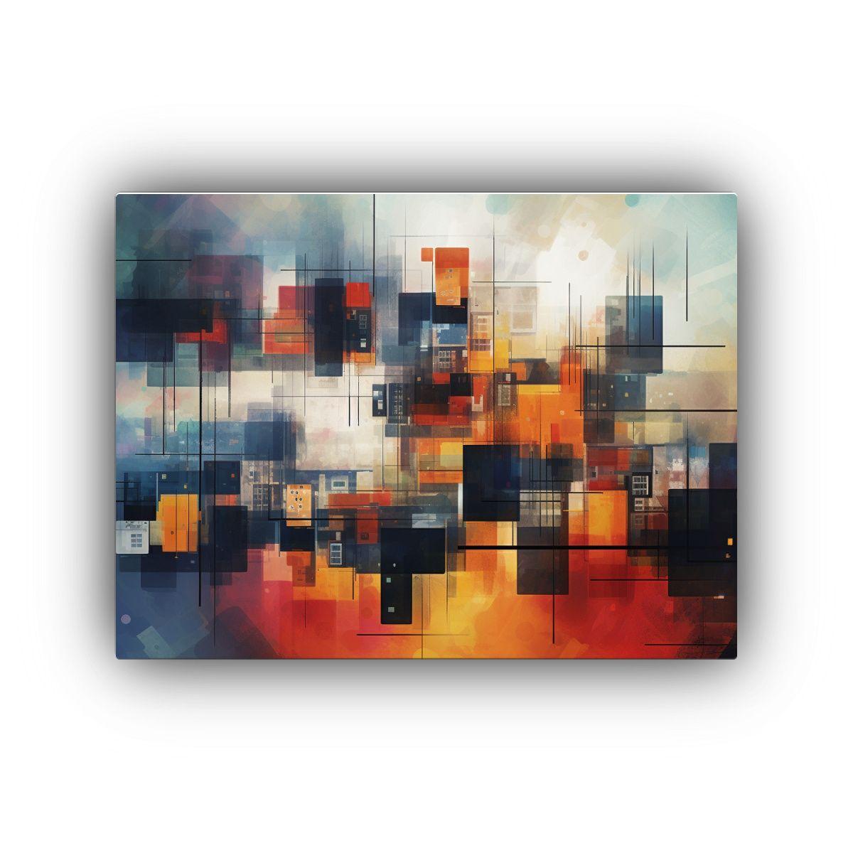Pinturas De Decoración Abstracta Con Intensa Gestión De Ar 30x20cm-0