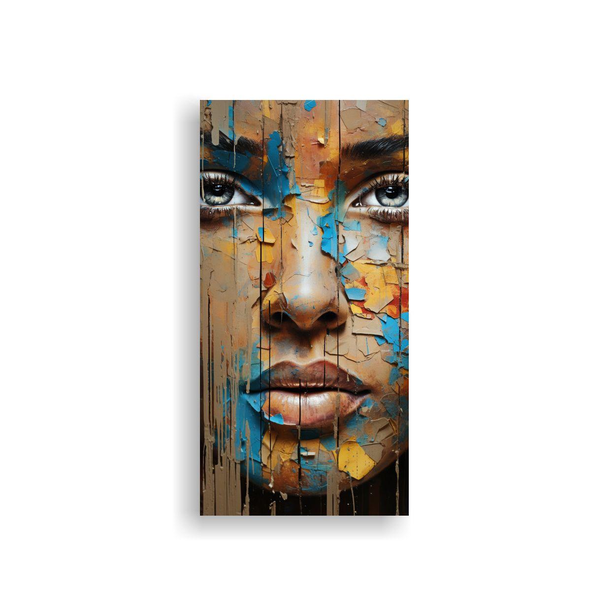 Cuadro Abstracto Transforma La Decadencia Urbana 20x40cm-0