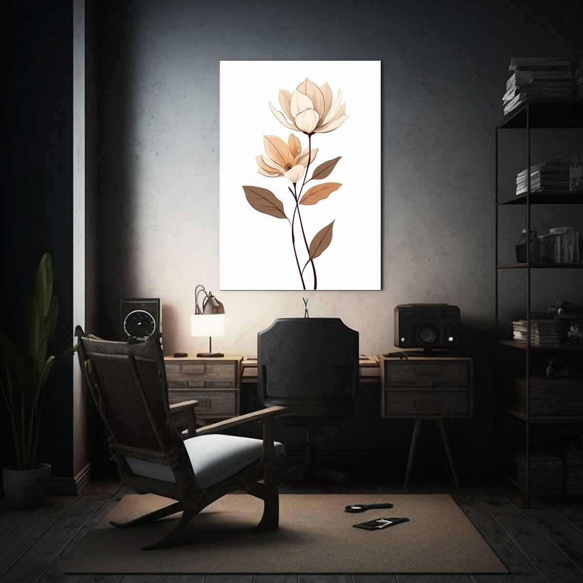 Pintura Lienzo Diseño Reflejo Minimalista Arte 30x45cm-2