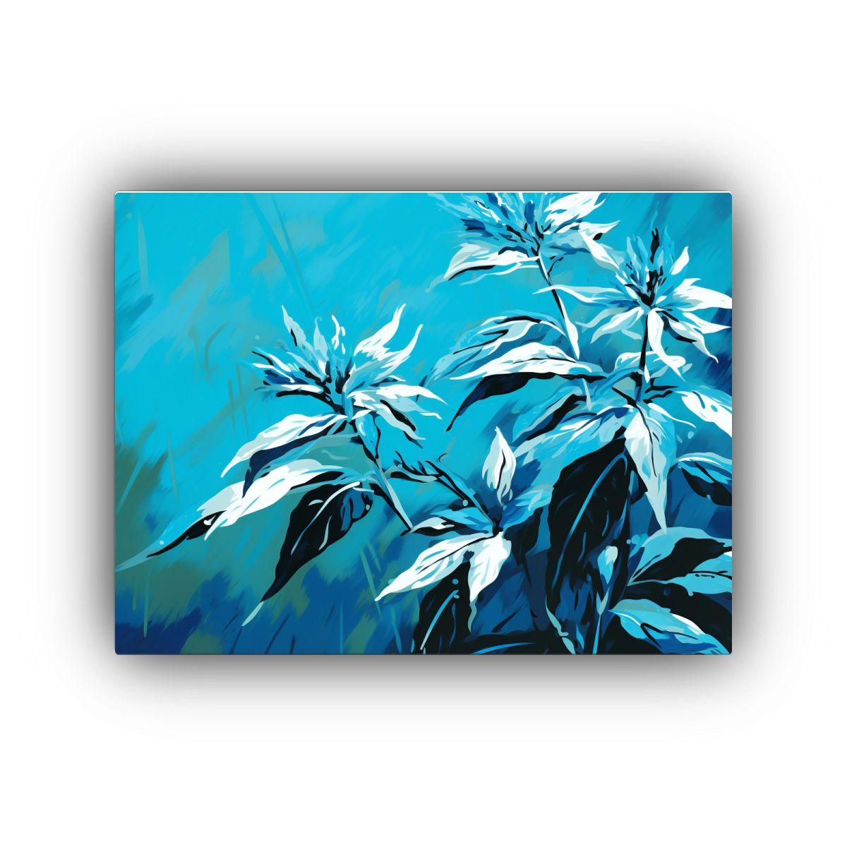 Cuadros Decorativos De Quinoa En Turquesa Y Azul 40x30cm-0