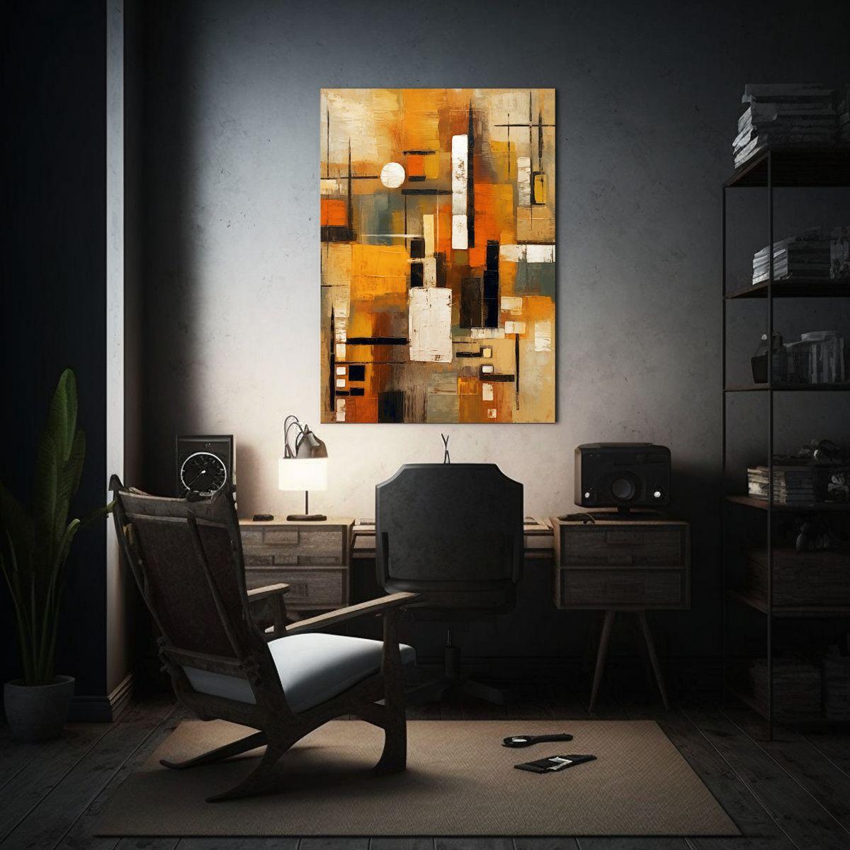 Pinturas Decorativas De Lienzo Vintage Elegancia Africana Ab 60x90cm-2