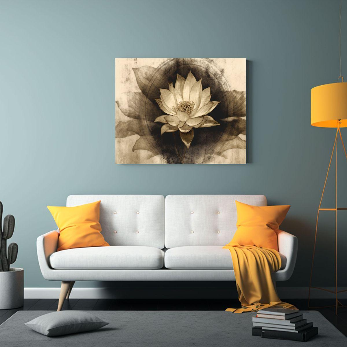 Cuadro Hermoso Combinación De Pintura China En Tinta Negra  30x20cm-2