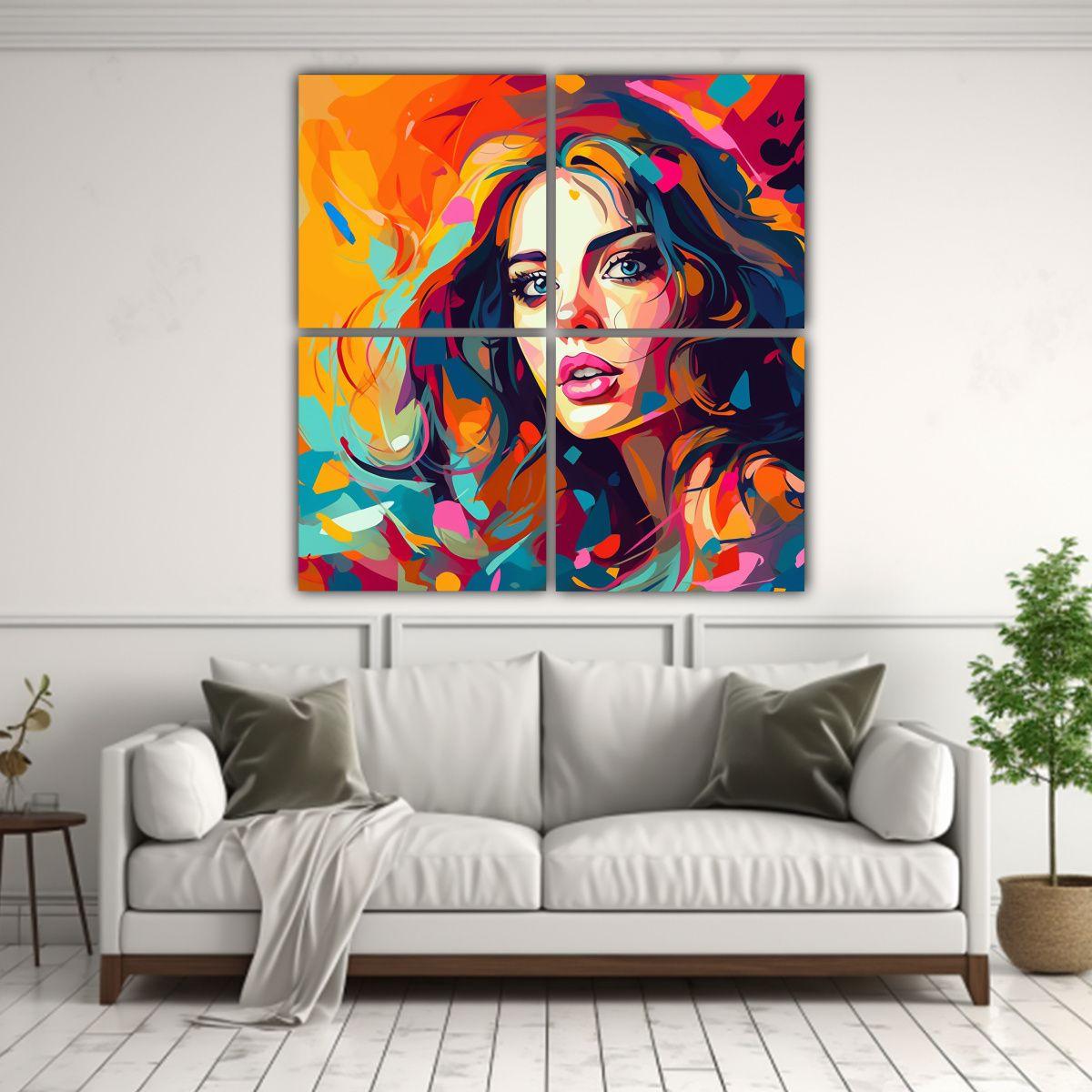 Pintura Por Números En Lienzo De Composición 100x100 Cm-2