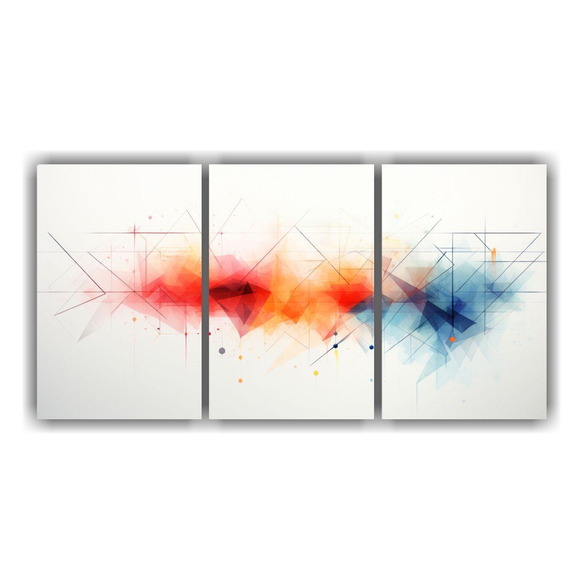 Artes De Pared Abstractos Geométricos Adorables 240x120 Cm-0