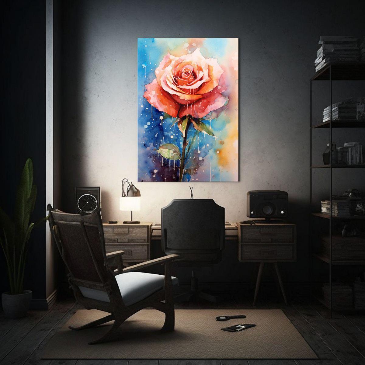 Pintura En Lienzo De Colores Calmantes Estilo 20x30cm-2