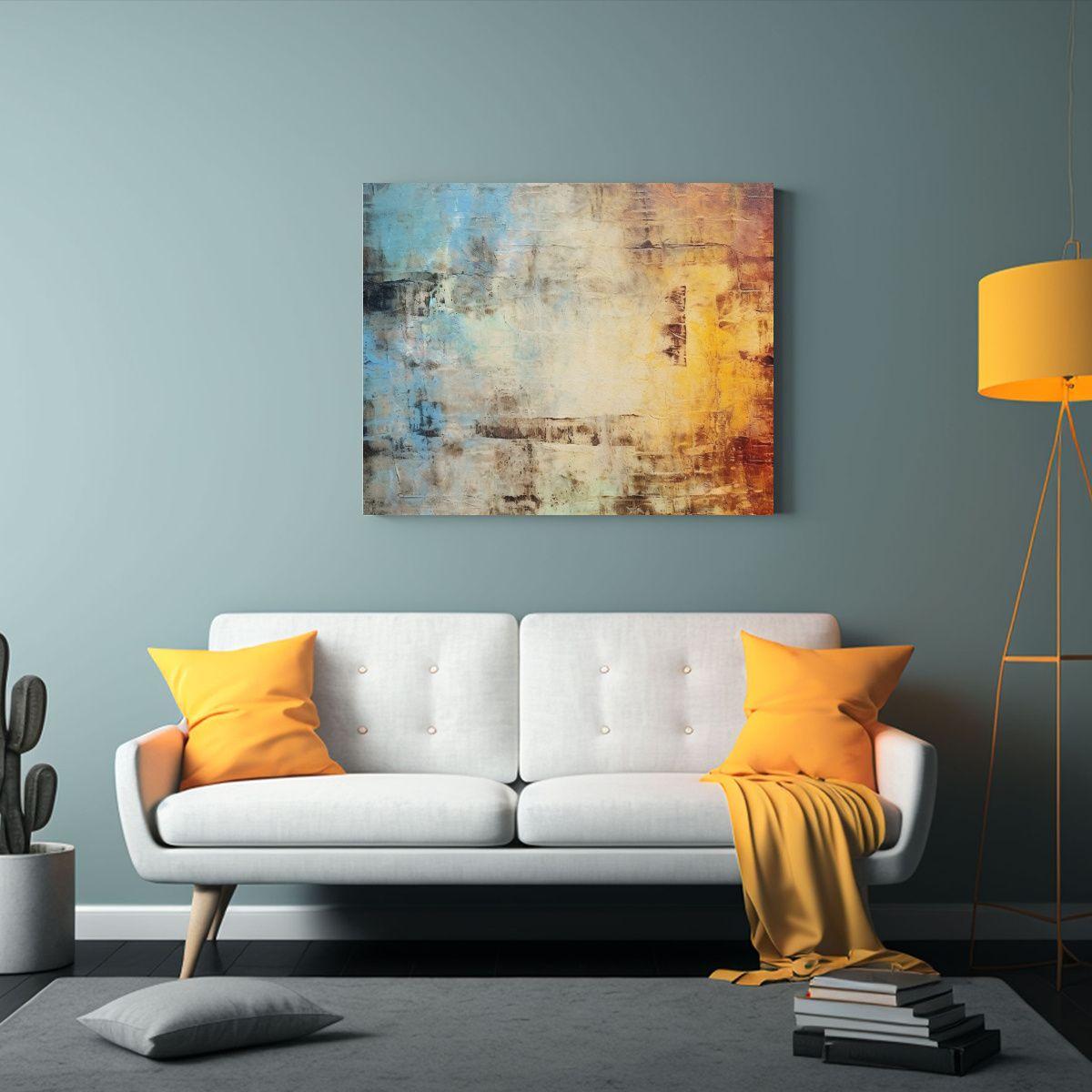 Pinturas Decorativas Inspiradas En Grunge 90x60cm-2