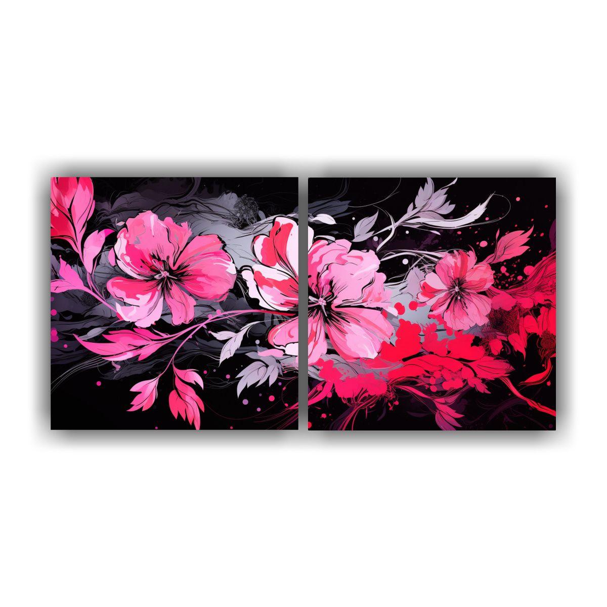Conjunto De Telas Bastidor Movimiento Impactante 120x60 Cm-0
