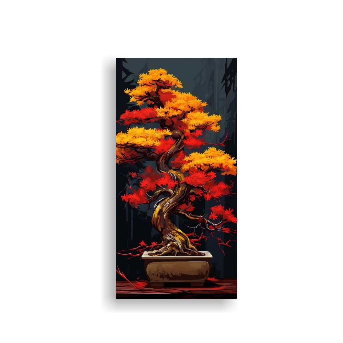 Pintura Decorativa De Composición Vanguardia 20x40cm-0