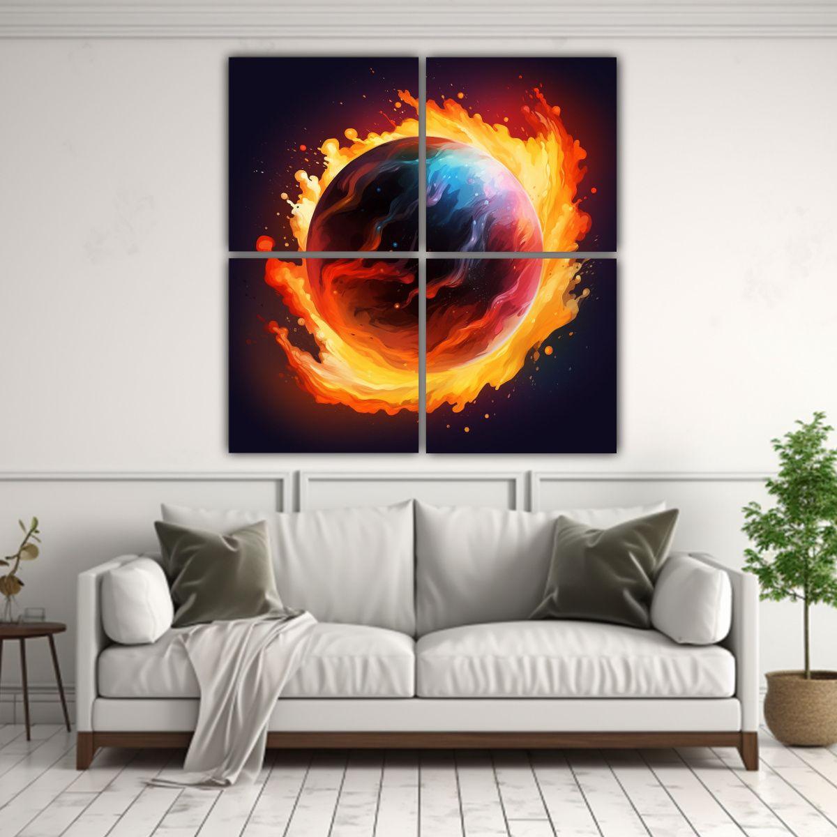 Cuadros Vintage Naturaleza Viva Mozart Planeta 180x180 Cm-2