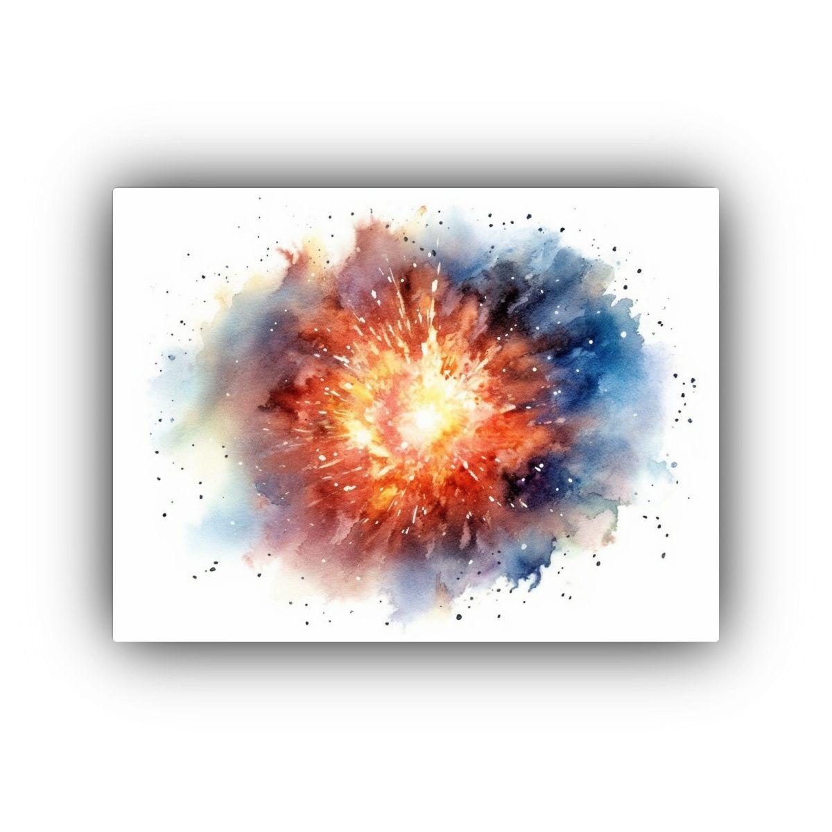 Pinturas Decorativas De Escenas Acuarela Inspiradas En Galax 65x50cm-0