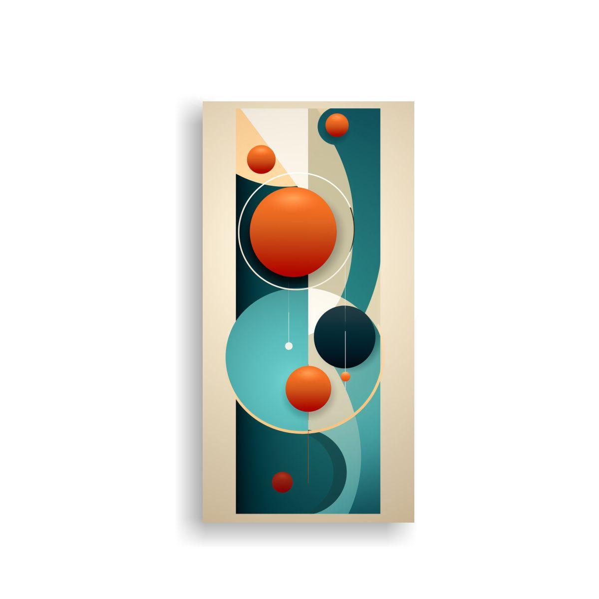 Arte Abstracto Canva: Formas Minimalistas De Arte 70x140cm-0