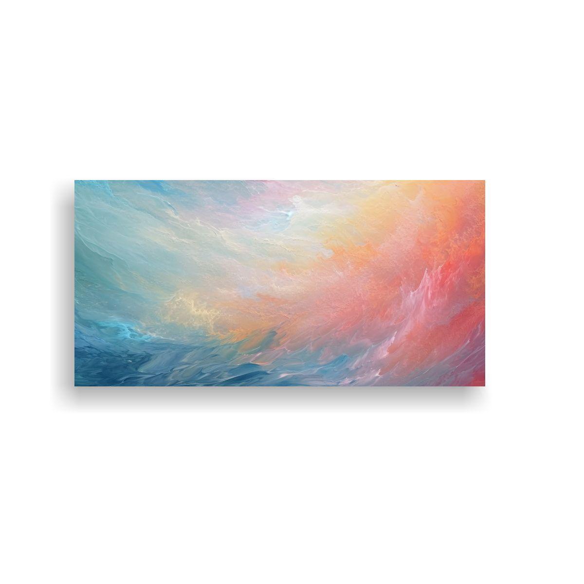 Pintura Abstracta Vintage En Estilo óleo, 120x60cm-0