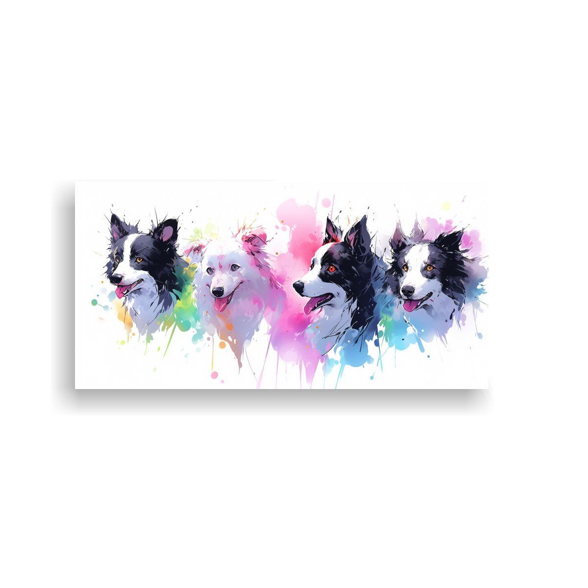 Cuadros Decorativos De Perros Pastores Y Collies 80x40cm-0